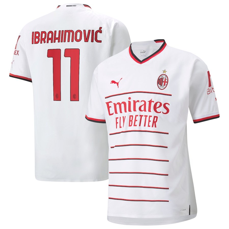 AC Milan Away Authentic Shirt 2022-23 with Ibrahimovic 11 printing