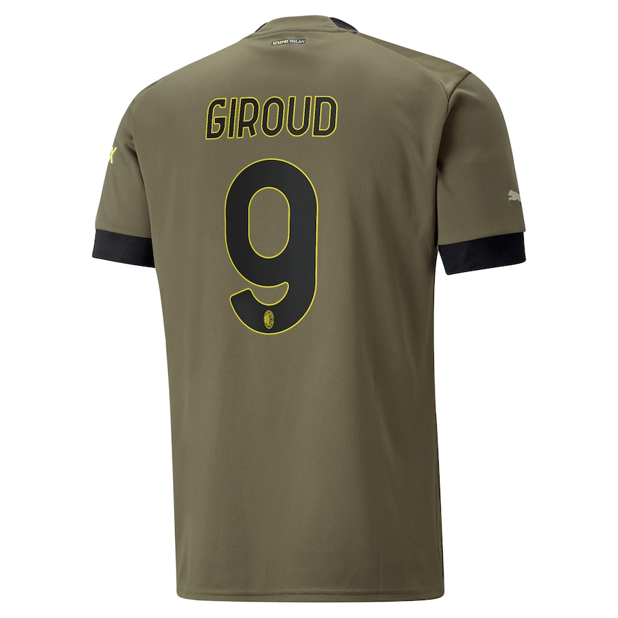 AC Milan Third Shirt 2022-23 with Giroud 9 printing