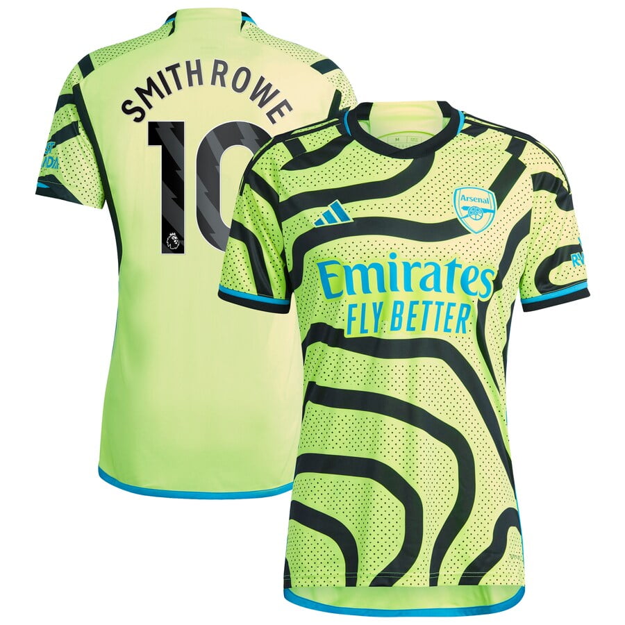 Arsenal Away Shirt 2023-24 with Smith Rowe 10 printing