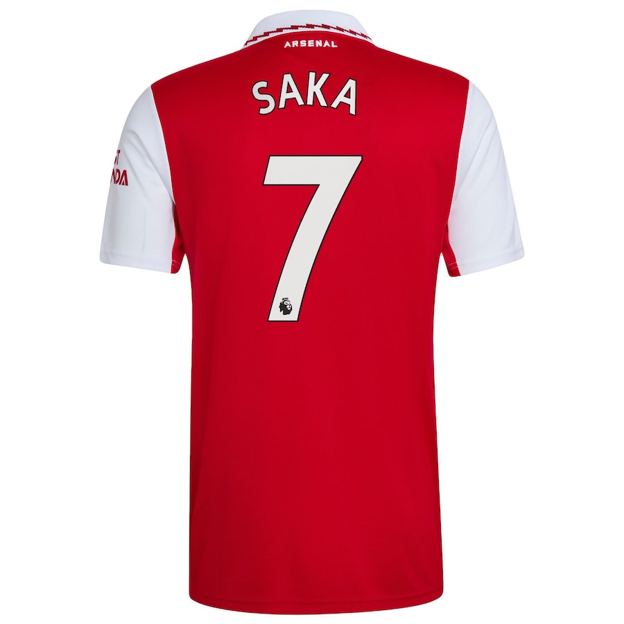 Arsenal Home Shirt 2022-23 with Saka 7 printing