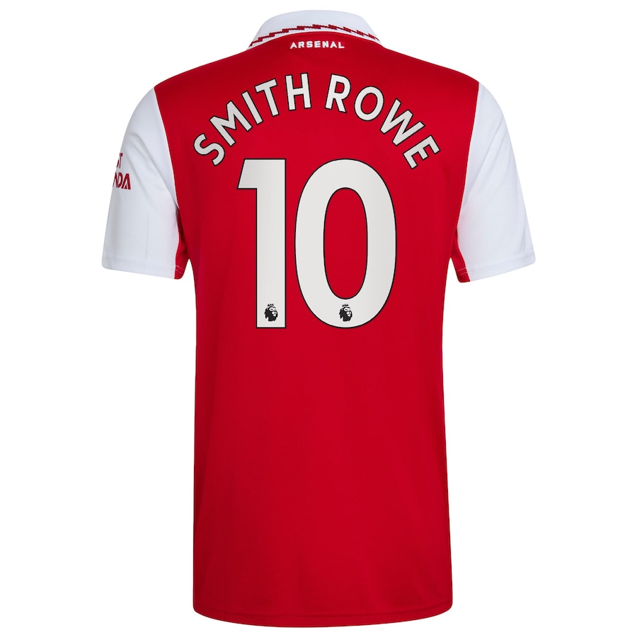 Arsenal Home Shirt 2022-23 with Smith Rowe 10 printing