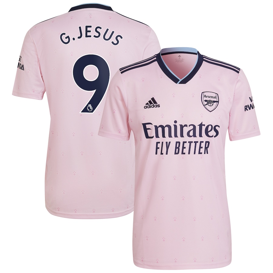 Arsenal Third Shirt 2022-23 with G.Jesus 9 printing