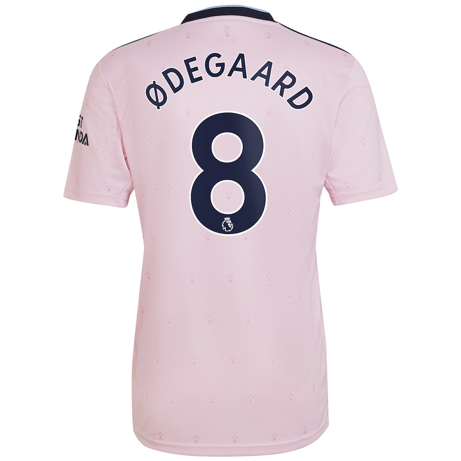 Arsenal Third Shirt 2022-23 with Ødegaard 8 printing