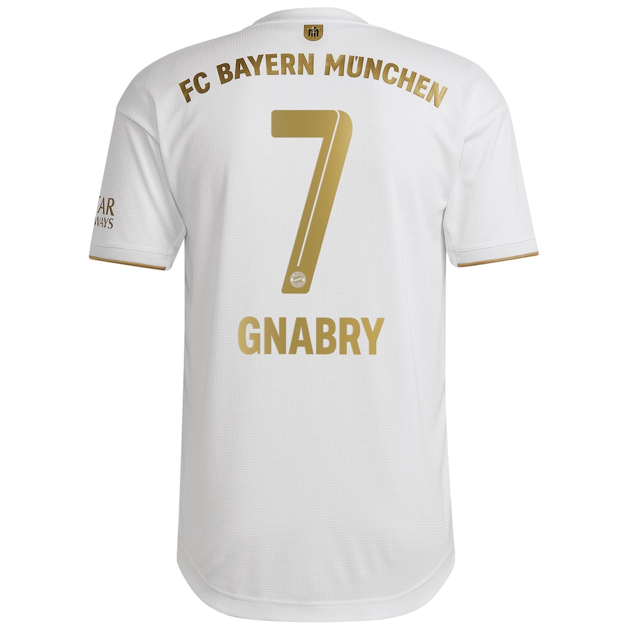 FC Bayern Away Authentic Shirt 2022-23 with Gnabry 7 printing