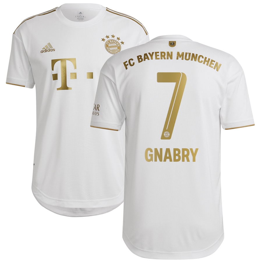 FC Bayern Away Authentic Shirt 2022-23 with Gnabry 7 printing