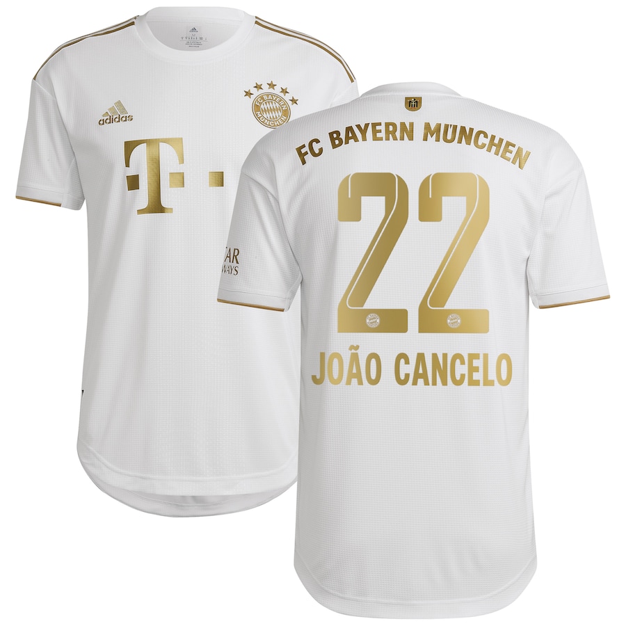 FC Bayern Away Authentic Shirt 2022-23 with João Cancelo 22 printing