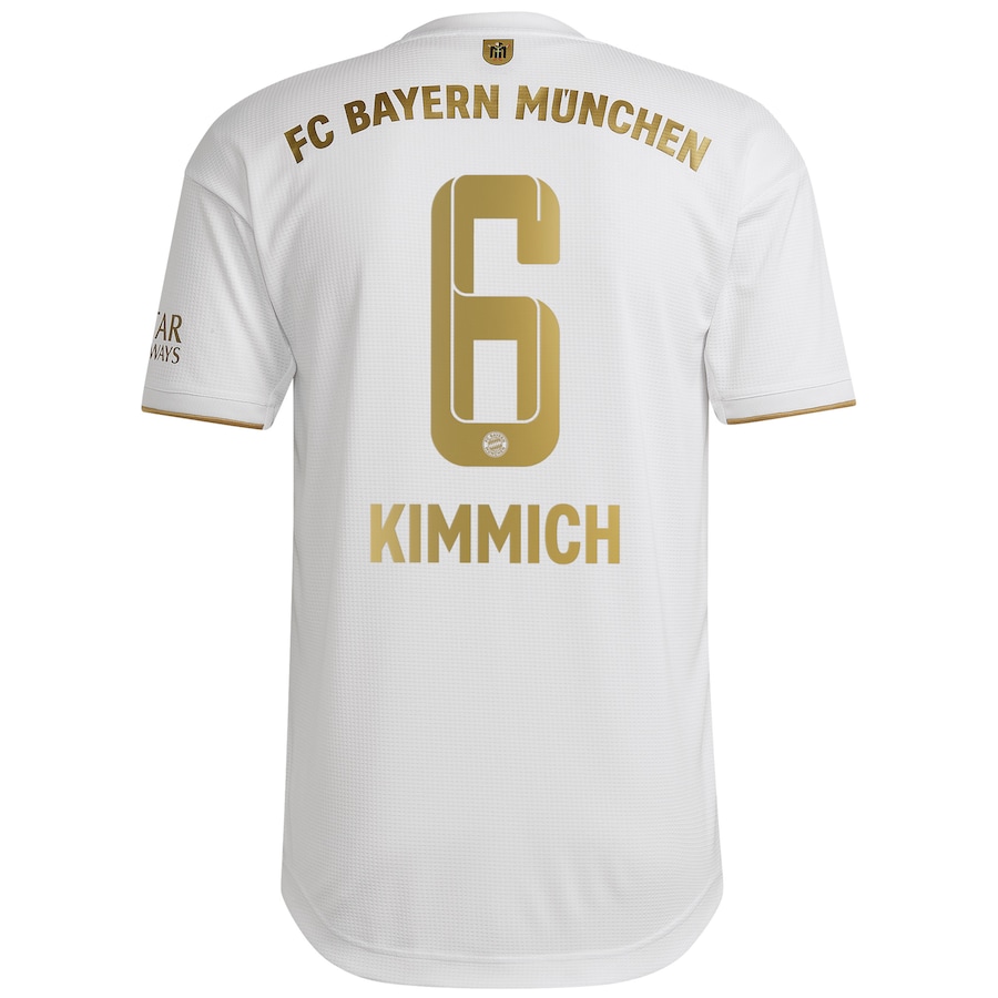 FC Bayern Away Authentic Shirt 2022-23 with Kimmich 6 printing