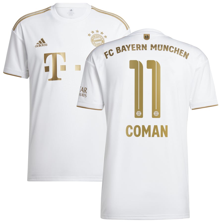 FC Bayern Away Shirt 2022-23 with Coman 11 printing