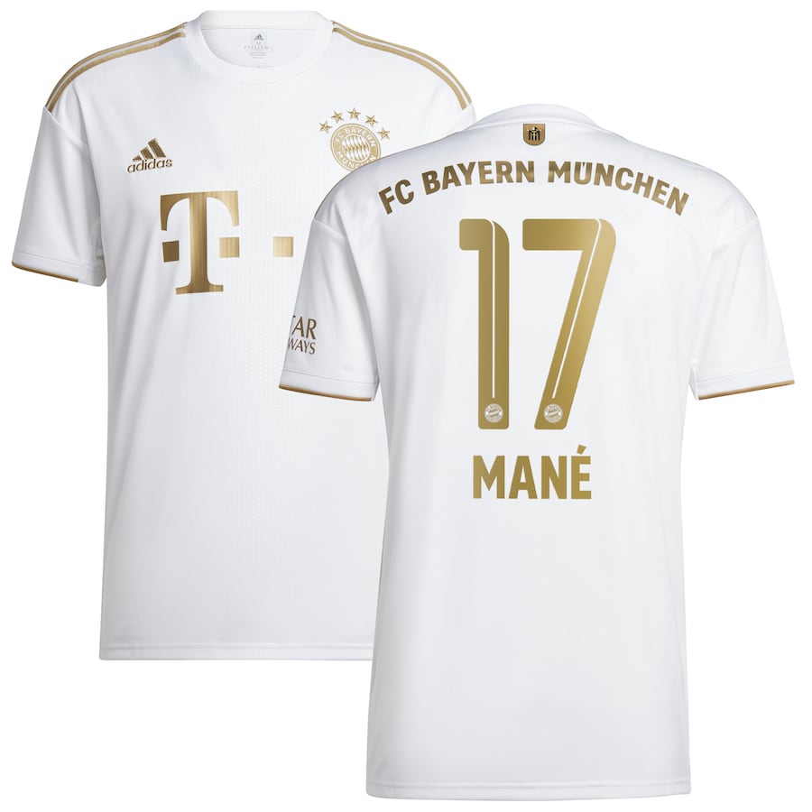 FC Bayern Away Shirt 2022-23 with Mané 17 printing