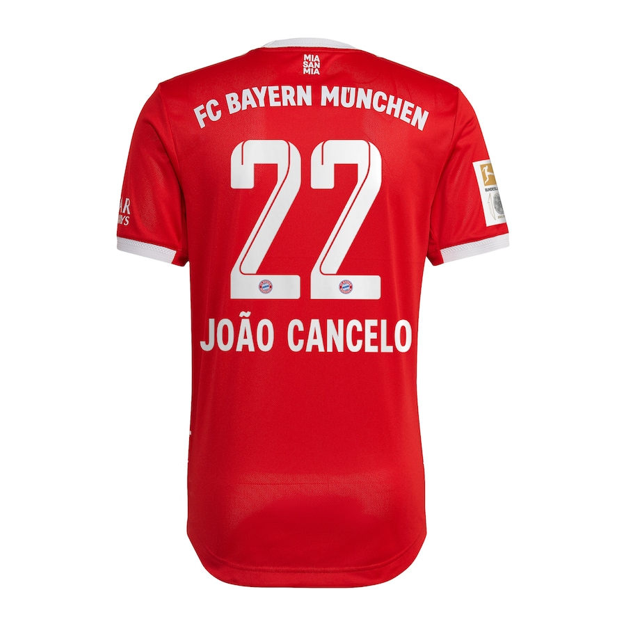 FC Bayern Home Authentic Shirt 2022-23 with João Cancelo 22 printing