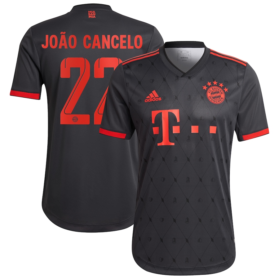 FC Bayern Third Authentic Shirt 2022-23 with João Cancelo 22 printing