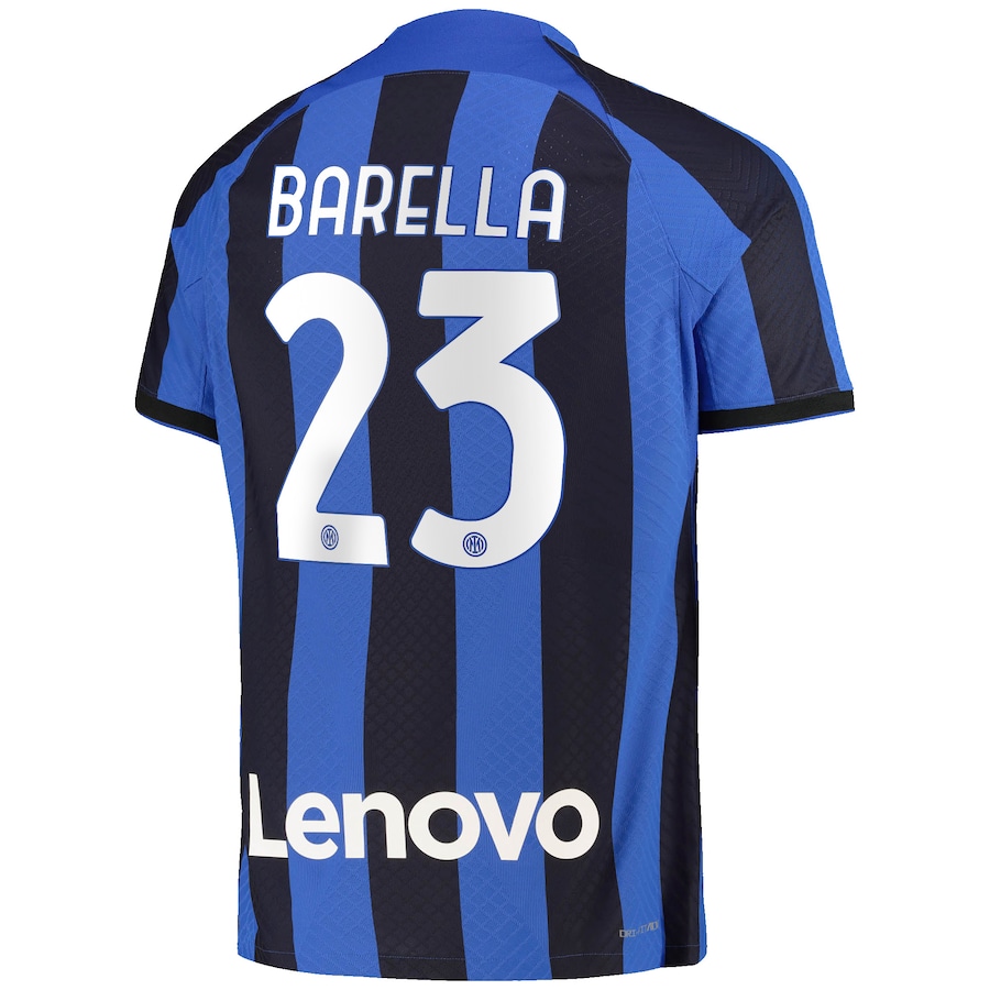 Inter Milan Home Vapor Match Shirt 2022-23 with Barella 23 printing