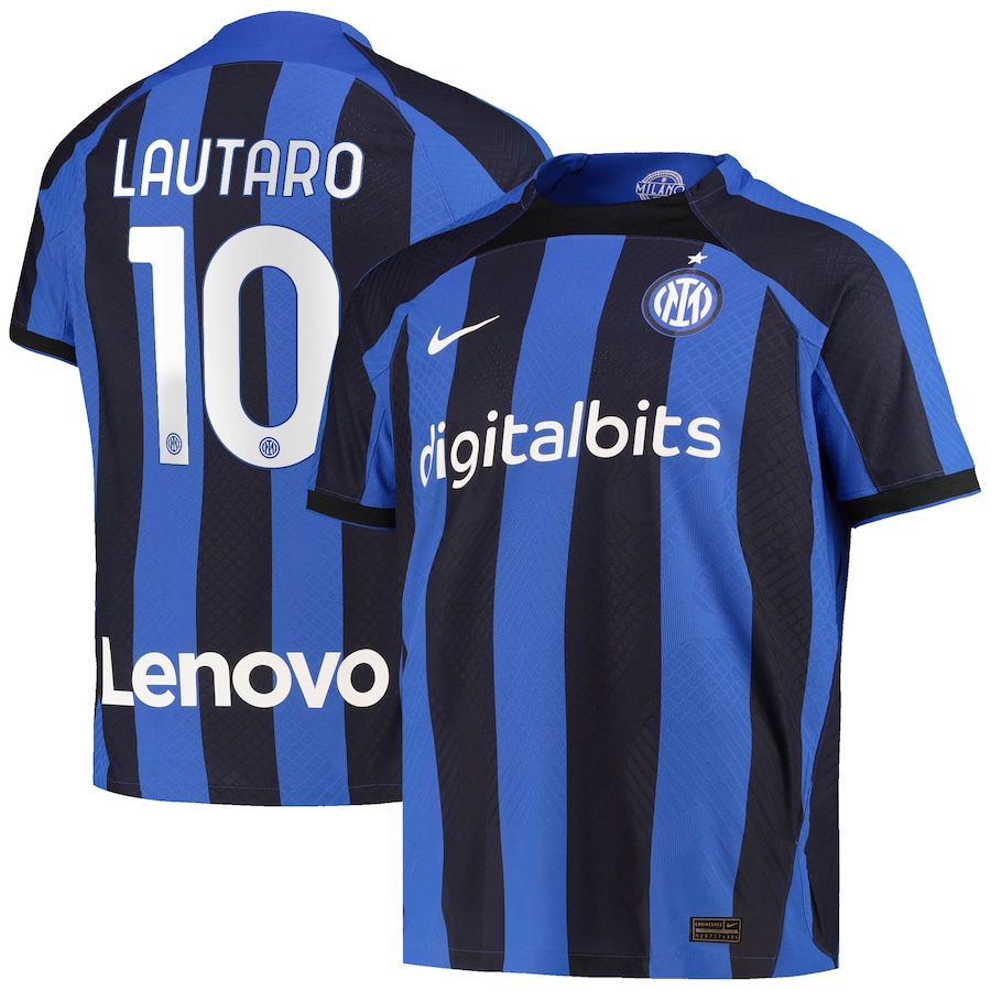 Inter Milan Home Vapor Match Shirt 2022-23 with Lautaro 10 printing