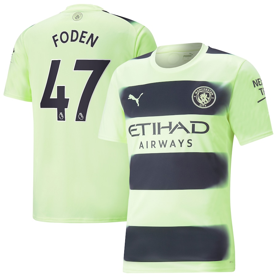 Manchester City Third Shirt 2022-23 with Foden 47 printing