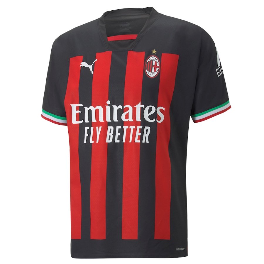 AC Milan Home Authentic Shirt 2022-23 with Giroud 9 printing