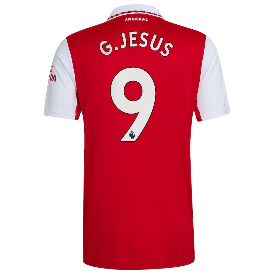 Arsenal Home Shirt 2022-23 with G.Jesus 9 printing