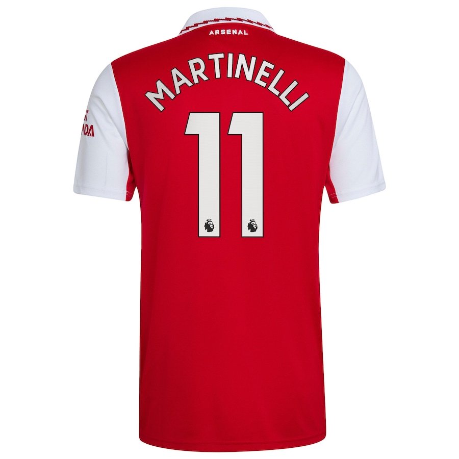 Arsenal Home Shirt 2022-23 with Martinelli 11 printing