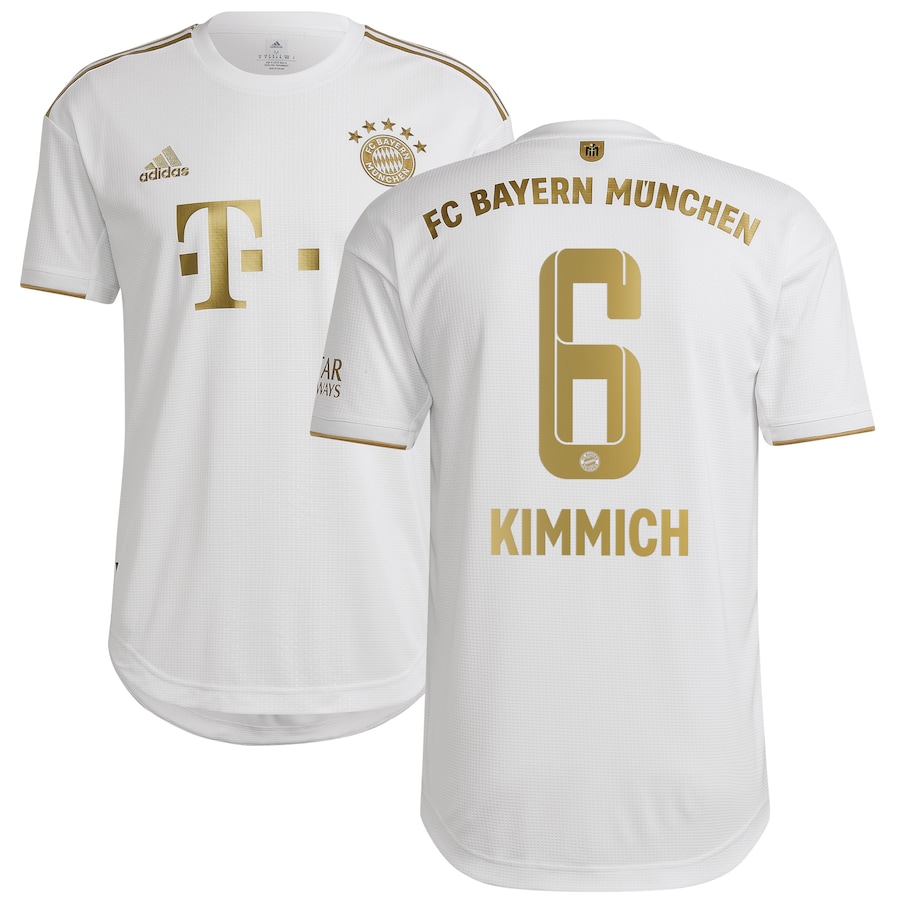 FC Bayern Away Authentic Shirt 2022-23 with Kimmich 6 printing