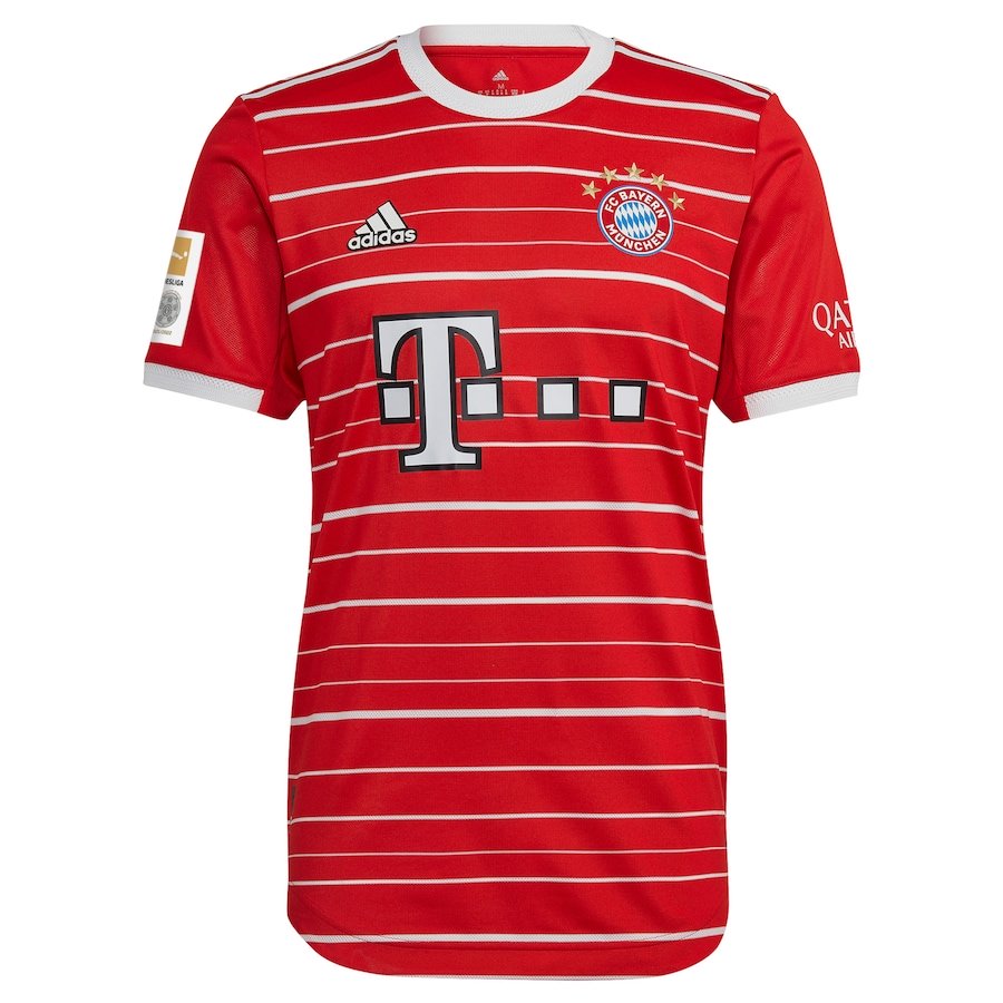 FC Bayern Home Authentic Shirt 2022-23 with De Ligt 4 printing